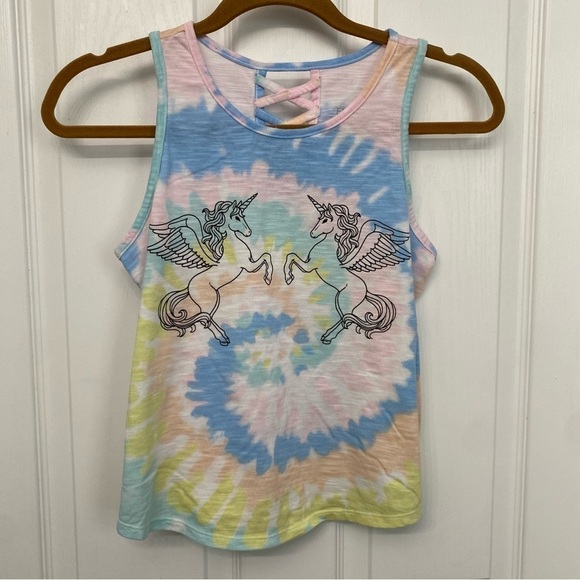 So Unicorn Sleeveless Tie-Dye Tank Top XL 14/16 - Picture 10 of 10